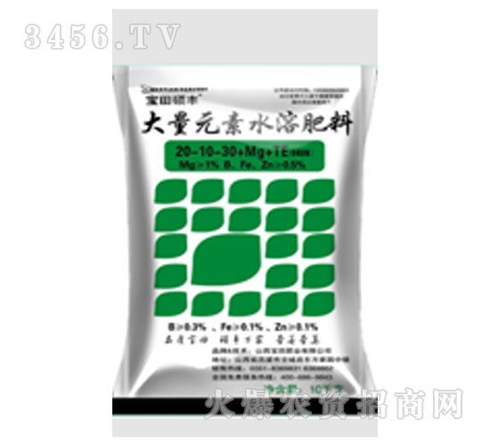 寶田碩豐-大量元素水溶肥料20-10-30+Mg+TE