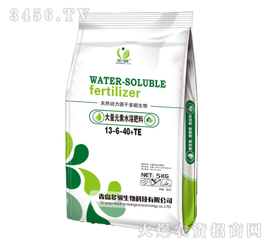 大量元素水溶肥料13-6-40+TE-多驪生物