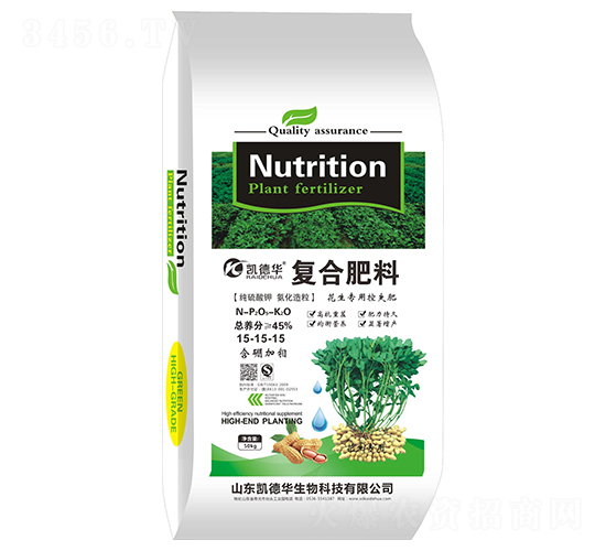 花生專用控失肥復(fù)合肥料15-15-15-凱德華