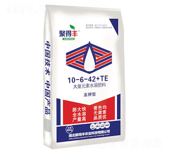 高鉀型大量元素水溶肥料10-6-42+TE-聚得豐農(nóng)業(yè)