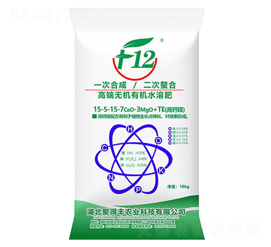 高端無機有機水溶肥料15-5-15-7CaO-3MgO+TE-聚得豐農(nóng)業(yè)