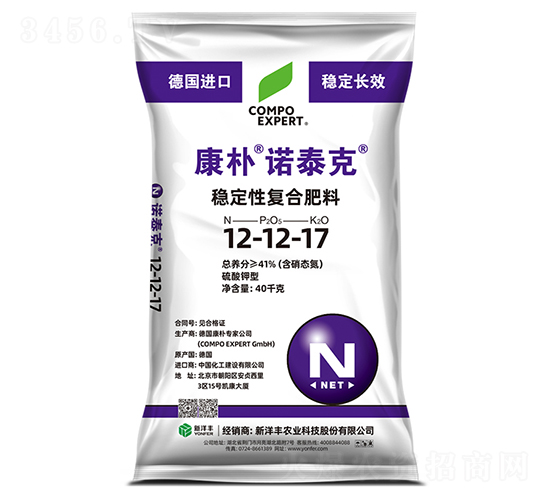 康樸諾泰克穩(wěn)定性復(fù)合肥料12-12-17-康樸