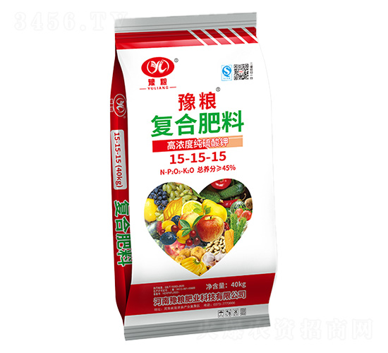 高濃度純硫酸鉀復(fù)合肥料15-15-15-豫糧肥業(yè)