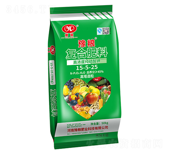 高濃度純硫酸鉀復(fù)合肥料15-5-25-豫糧肥業(yè)