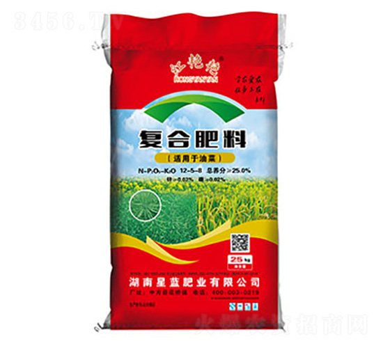 油菜適用復(fù)合肥料12-5-8-紅艷艷-星藍肥業(yè)