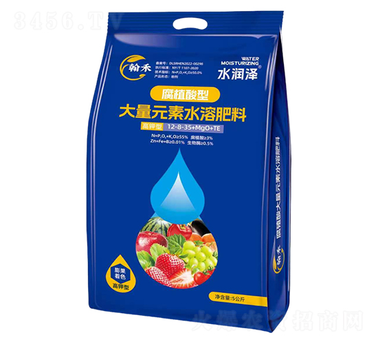 高鉀型腐植酸型大量元素水溶肥料-水潤(rùn)澤-翰禾