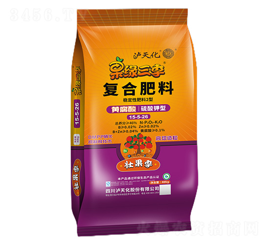 壯果季復(fù)合肥料15-5-26-果緣三季-瀘天化