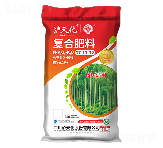 桉樹適用復(fù)合肥料17-11-12-工農(nóng)-瀘天化