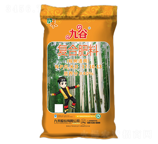 桉樹適用復(fù)合肥料17-10-13-九谷-九禾