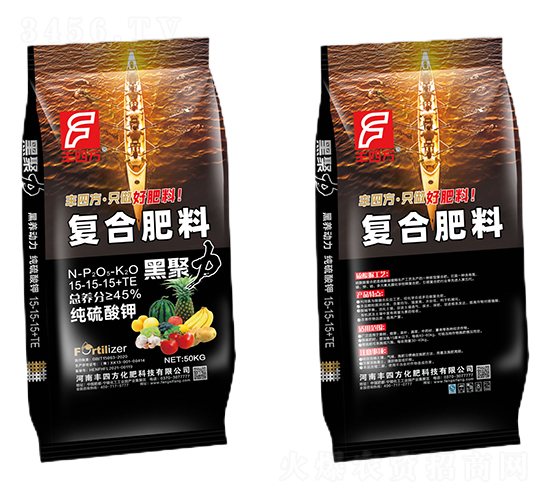 硫酸鉀復(fù)合肥料15-15-15+TE-黑聚力-豐四方